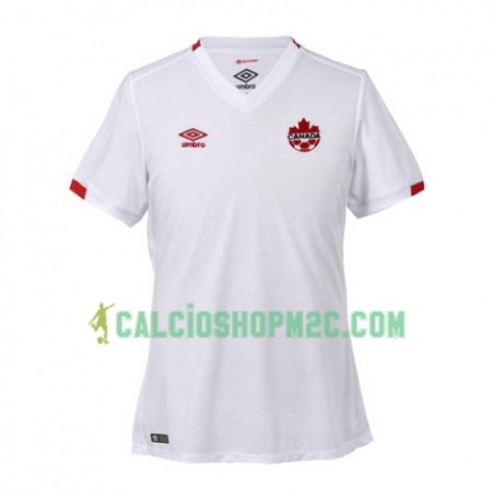 Canada Maglia Trasferta Mondiali calcio femminile 2019 Manica Corta